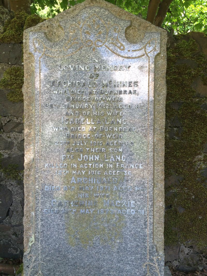 © Gordon Masterton: Licensor: Gordon Masterton John McInnes Kilbarchan memorial